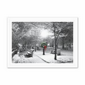 Shining Season Greeting Card - Silver Lined White Fastick  Envelope